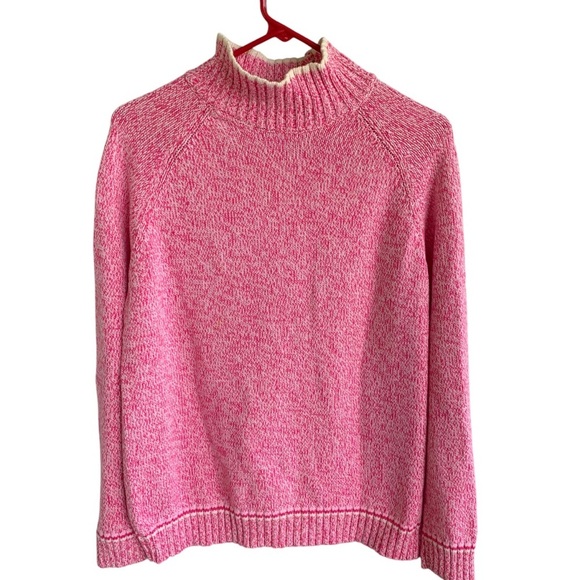 Vintage Izod Pink Cowl Neck Sweater Women’s Size Large - Picture 1 of 7